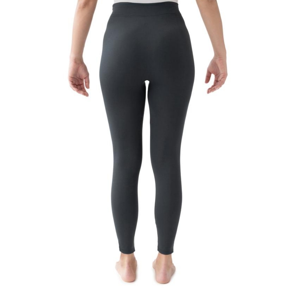 MUK LUKS Charcoal Non-Lined Leggings. - Picture 3 of 4